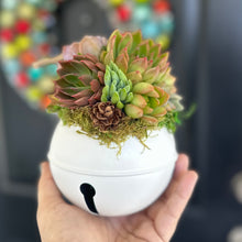 Load image into Gallery viewer, 4.75" Succulent Jingle Bell Ornament