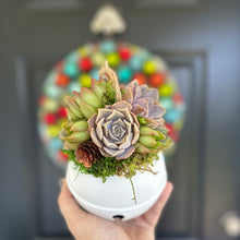 Load image into Gallery viewer, 4.75" Succulent Jingle Bell Ornament