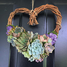 Load image into Gallery viewer, 9" Succulent Heart
