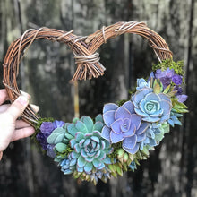 Load image into Gallery viewer, 9" Succulent Heart