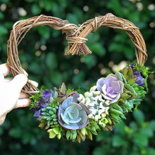 Load image into Gallery viewer, 9" Succulent Heart