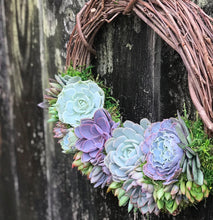 Load image into Gallery viewer, 12" Succulent Wreath