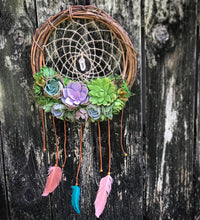 Load image into Gallery viewer, 12" Succulent Dreamcatcher