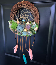 Load image into Gallery viewer, 12" Succulent Dreamcatcher