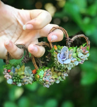 Load image into Gallery viewer, 2.5" Succulent Heart Ornament