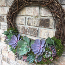Load image into Gallery viewer, 18" Succulent Wreath