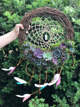 Load image into Gallery viewer, 18" Succulent Dreamcatcher