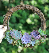 Load image into Gallery viewer, 10" Succulent Wreath