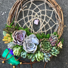 Load image into Gallery viewer, 10" Succulent Dreamcatcher