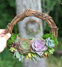 Load image into Gallery viewer, 8" Succulent Wreath