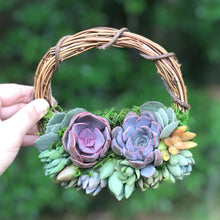 Load image into Gallery viewer, 6" Succulent Wreath