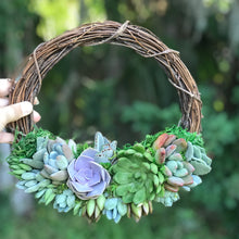 Load image into Gallery viewer, 10" Succulent Wreath