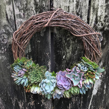 Load image into Gallery viewer, 18" Succulent Wreath