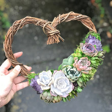 Load image into Gallery viewer, 9" Succulent Heart