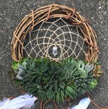 Load image into Gallery viewer, 12" Succulent Dreamcatcher