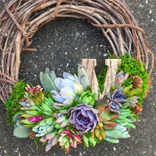 Load image into Gallery viewer, 12" Letter Wreath (customizable)