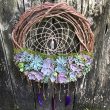 Load image into Gallery viewer, 18" Succulent Dreamcatcher