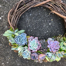 Load image into Gallery viewer, 14" Succulent Wreath