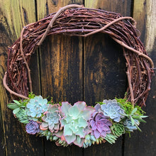 Load image into Gallery viewer, 18" Succulent Wreath