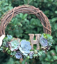 Load image into Gallery viewer, 12" Letter Wreath (customizable)