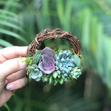 Load image into Gallery viewer, 3" Succulent Wreath Ornament