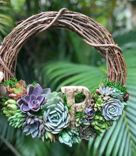 Load image into Gallery viewer, 12" Letter Wreath (customizable)