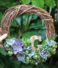 Load image into Gallery viewer, 12" Letter Wreath (customizable)