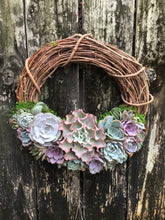Load image into Gallery viewer, 12&quot; Succulent Wreath
